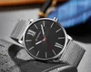 Curren Classic Design Business Hommes Montre-Bracelet Mode Casual Quartz Homme Horloge En Acier Inoxydable Bande Montres Relogio Masculino Q0524