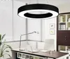 Kontorsljus Enkel Lampa Cirkulär LED Hängsmycke Förenkla ihålig rund suspensionsbelysningsdiameter 40cm / 60cm / 80cm
