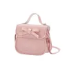 Cute Little Girl Mini Torebki Kawaii Skórzane Torby Crossbody Dla Dzieci Małe Monety Portfel Wouch Baby Girls Bowknot Purse Prezent