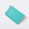 Envelope Card Holder PU Bright Leather Snap Card Holder Clear ID Badge Case Storage Card Holder Bags Accessories