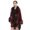Scarves Ladies Luxury Loose Scarf Shawl Oversized Fur Wraps Warm Fashion Large Coat Knitted Cardigan Cloak Capa Con Capucha Winter