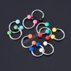 Acrylic Neus Ring Septum EyeBrow Piercing Lip Stud Hoop Oorbel Circulaire Tragus Helix Oor Horseshoe Lichaam Sieraden