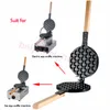 Kommerzielle Eierblase Waffel Maker Form Hongkong Waffel Eggettes Roller Eisen Nicht -Stick -Beschichtung DIY Muffins Platte1575706