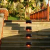 4pcs solaire LED pont LED lumières de la voie de jardin étanche de plein air Escaliers Escaliers Étape de clôture Lampe - A