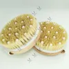 MOQ 50 PCS OEM Customized LOGO Boar Bristle Bath Brush Wooden Handle Body Cleaning Brushes for Shower Bathroom Tools Men Women