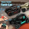 2.4G RC Car Toy 4WD Water Bomb Tank Toys Shooting Competitive Gesture Controlled Tank Remote Control Drift Cars Kids Boy Gift