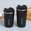 New Vacuum 304 Stainless Steel Coffee Cup Clamshell Car Office Mug 380ml 510ml Creative Outdoor Leisure Cup Wholesale