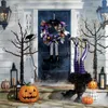 Ghirlanda di Halloween Porta Decorazione appesa Cappello da strega di Halloween Gamba Zucca Porta Ghirlanda Felice Festa di Halloween Forniture per feste a casa Q088627975