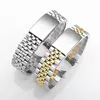 Länk, Kedja Högkvalitativt rostfritt stålklockband Armband med skruvlänkar Curved End Watch Band