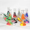 glass hand pipes silicone bubbler hookah oil rigs waterpipe smoking pipe dabber tools for wax