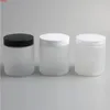 20 x 250g 250ml Frascos de PET Frost Contenedores con tapas de plástico de tornillo 250cc 8.33oz Crema transparente vacía Productos de embalaje cosmético