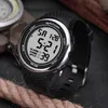 Sanda 375 Men's Watches Led Digital Clock Luxury Electronic Watch Diving Swimming Sport Wristwatches Relogio Masculino287r