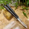 Theone Falcon Butterfly Trainer Jilt Knife D2 Blade 6061 Aluminiowe tuleje Aluminiowe Huśnięcia nóż EDC Prezent2359142