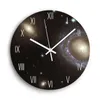 Wall Clocks Decorative Clock Mute Clockwork Night Starry Sky Acrylic 3D DIY Modern Design For Living Room Kitchen Watch