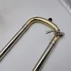 Produit réel MARGEWATE Bb-F # Tune Tenor Trombone Or Laiton Plaqué Instrument de Musique Professionnel Avec Étui Accessoires