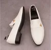 Vår Italien Nya Mode Top Men Skor Casual Sneakers Skor Luxury Designer Flat Walking Shoe Dress Party Bröllop Sko