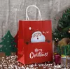 Christmas Cartoon Candy Gift Bag Santa Claus Deer Bear Tree Paper Bags Handväskor Party Supplies Dekorationer Olika färger Custom5723930
