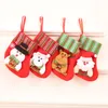 16 x 12cm Christmas Stockings Xmas Tree Decorations Indoor Decor Ornaments Santa Elk Snowman Bear CO522