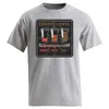 T-shirts pour hommes Trois niveaux de café T-shirt pour hommes Vide à moitié plein Tops à manches courtes Chemise à col ras du cou pour hommes T-shirt de conception de marque rétro pour hommes