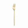 Dinnerware Sets Tableware Gold Stainless Steel Cutlery Set 1810 Travel Silverware Dinner Knife Fork Spoon Flatware Dishwasher Saf6600458