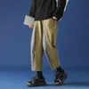 Men's Pants Woman Loose Harem Hip Hop Fashion Jogger Sweatpants Male 2022 Casual Patchwork Straight Leg Trousers 3XL