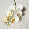 Heads Real Touch Orchid Latex Artificial Flowers for Home Room Decor Living Decoration Flores Artificiales Decorative Wreaths2310