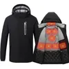 Men 8 zone Heating Jacket Winter Electric Heated Clothes USB Charging Waterproof Windbreaker Heat Outdoor Skiing Coat M-5XL 211110