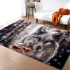 Carpets Cartoon Child Tiger Lion 3D Printing For Living Room Bedroom Area Rugs Soft Flannel Antiskid Kids Crawl Floor Mats