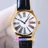 Fashion Ladies Watches 428.58.36.60.11.001 Swiss Quartz Womens Watch White Dial Red Roman Markers Diamonds Bezel 18K Gold Case Red Leather Timezonewatch E435A (2)