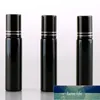 Wyprzedaż 10ml Refillable Black UV Szklana butelka perfum z rolką na pustym etapie etui na oleju oczu fiolkę