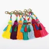1pc 2019 Colorful Tassel KeyChains Key Ring Bag Hanging Gift Car Party Jewelry Bohe Style G1019