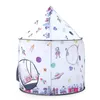 Jogue tenda portátil Prince dobrável Dobring Tents Children Boy Cubby Playhouse Gifts Presentes ao ar livre Castelo de brinquedo 0417