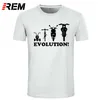 REM Neuheit Jugend-T-Shirt Evolution eines Dreirad-Fahrrad-Moped-Motorrads 210329