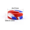 Hookahs colorful Wax containers silicone 5ml silicon container Box jars dab tool storage jar oil holder
