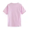 Zomer hoek gedrukt schattig t-shirt vrouwen casual korte mouw harajuku t-shirt losse o hals katoen linnen top camisetas 210515