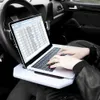 Auto Tafel Stuurwiel Eten Werk Winkelwagen Drinken Dienbladen Koffie Goederen Houder Lade Auto Laptop Computer Bureau Mount Stand Seat Table257n