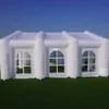 Anpassad vit uppblåsbar bröllopstält Party Center Event Station Tunnel Marquee med gratis No Lights