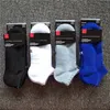 Mens socks classic letter cotton sports boat sock Towel bottom Breathable sweat wicking low socks