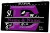 LX1190 Your Names E Couples Marry Commemorate Light Sign Dual Color 3D Engraving