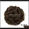 ZF chignon كعكة 7 الزهور تصفيفة الشعر القطع الاصطناعية تمديد هيربيسي 8 الألوان المتاحة 7eoaf chignons mvyrq