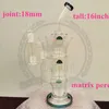 16inch Beaker Hookah Bong 7mm Épaisses Huile Plateau 2 pièces Lot avec Diffuseur clair Downtem 18mm Glass Male Bols Bols Bongs Tuyaux