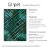 Carpets Nordic Luxury Dark Green Gold Line Carpet Living Room Modern Decor Area Rug For Bedroom Kitchen Mat Anti Slip