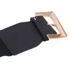 Ceinture de model ceinture plus taille plus taille pour les femmes à la taille élastique Cummerbund noir