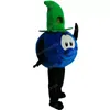Halloween blåbär Mascot Kostym Toppkvalitet Tecknad Karaktär Outfits Vuxna Storlek Julkarneval Födelsedagsfest Utomhus Outfit