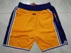 Short de basket-ball Don en gros, pantalon de survêtement à fermeture éclair, pantalon de Sport Hip Pop court cousu avec poche Mitchell et n rétro