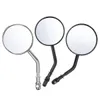 Diameter 85mm Retro Round Rearview Motorcycle Mirrors Long/Short Handle For Harley Davidson - Carbon