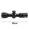 SHOOTER 3-9x32 AOL 전술 사냥 범위 빨강 및 녹색 점 조명 광학 범위 Mil-dot Sight RifleScope