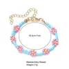 Perlé Brins Vintage Dasiy Fleur Pendentif Bracelet Multicolore Or Couleur Métal Chaîne Épaisse Pour Les Femmes Charme Fête Bijoux Cadeaux Inte22