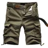 Männer Shorts Casual Männer Sommer Gerade Streetwear Military Cargo Bermuda Masculina Herren Multi Tasche Taktische Kurze Hosen