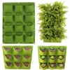 Plantadores Pots Wall penduram plantador verde Planta vertical Garden Living Supplies 07/04/9/18/25/36/49/72 bolso